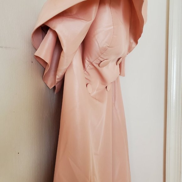 Sibel Yavuz Pink Double-breasted Coat Formal Dress - Picture 9 of 10